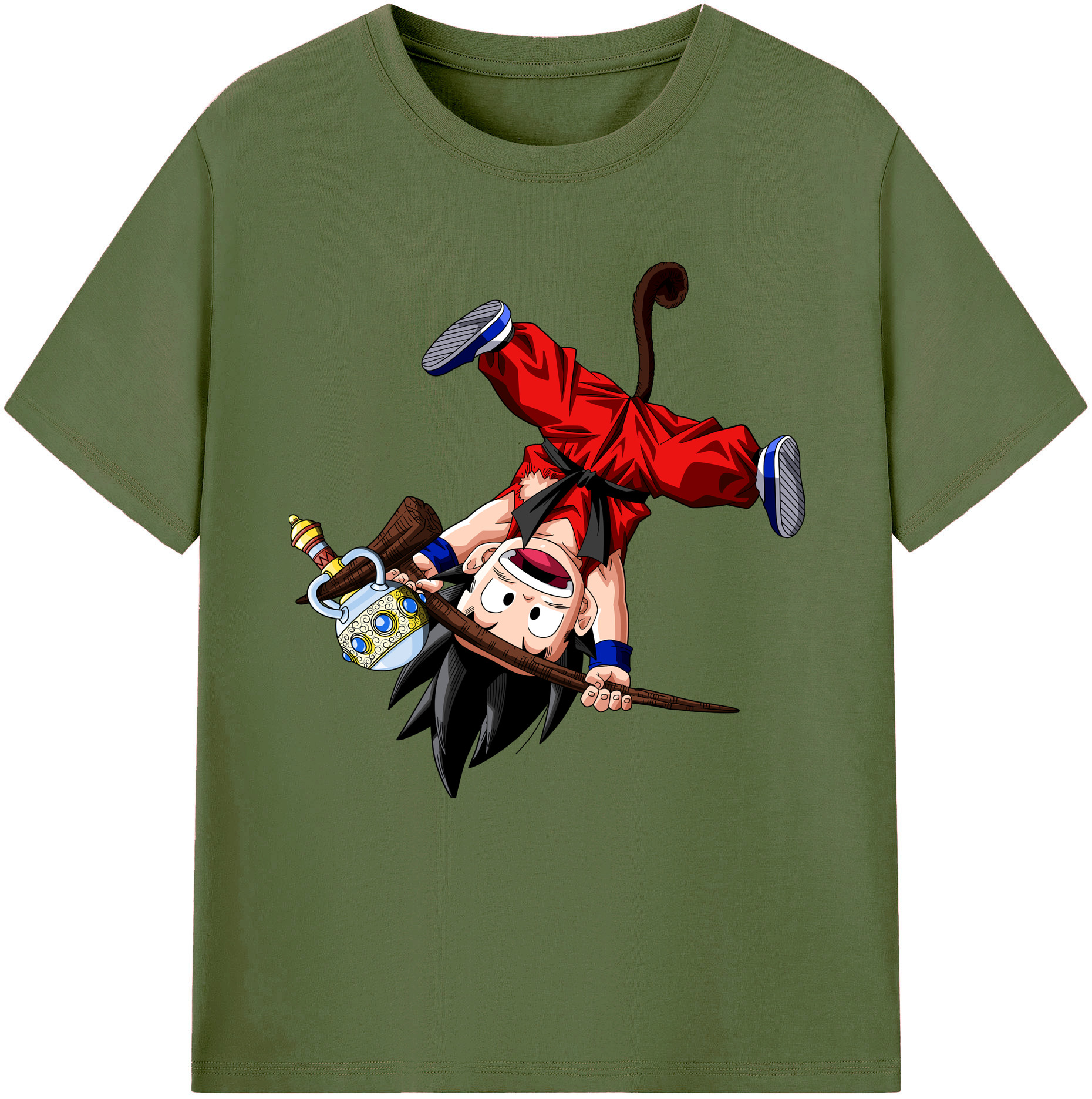 （画像用） ドラゴンボール 孫悟空（そん ごくう）Son Goku カカロット DRAGON BALL Kakarotto 綿100％半袖Tシャツ（フロントプリント）